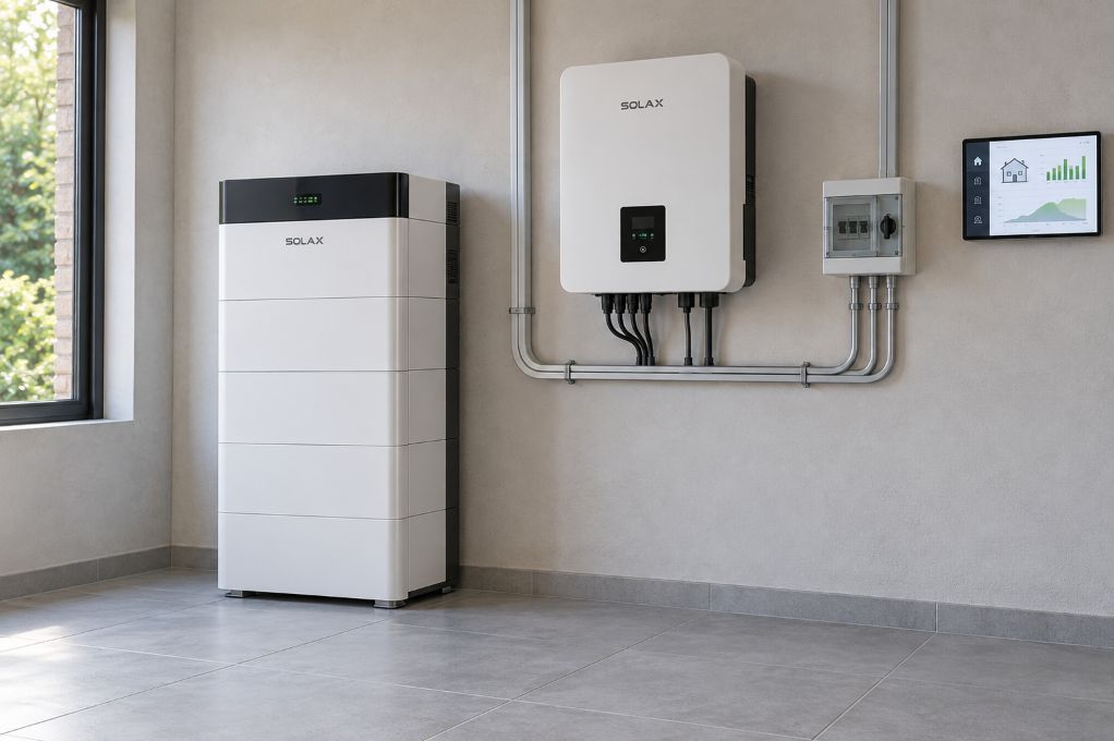 Safe SolaX home battery setup