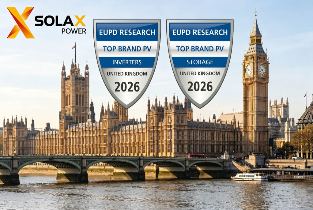 SolaX Power Marks Five Consecutive Years of EUPD Top Brand PV Recognition in the UK