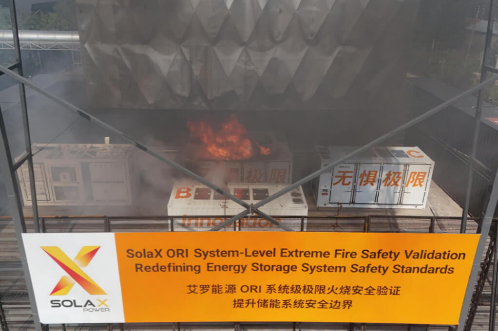 SolaX ORI 5MWh System-Level Deflagration Test