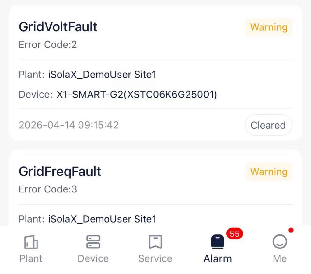 SolaXCloud inverter error codes SolaXCloud inverter error codes