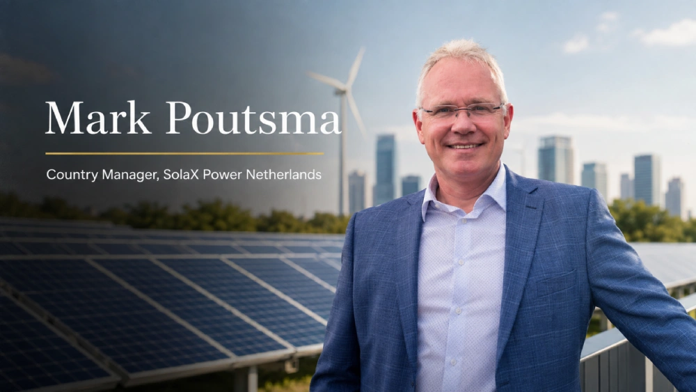 Mark Poutsma, Country Manager, SolaX Power Netherlands Mark Poutsma, Country Manager, SolaX Power Netherlands
