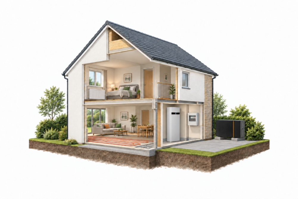 Residential integrated PV + ESS + Heat Pump system Residential integrated PV + ESS + Heat Pump system