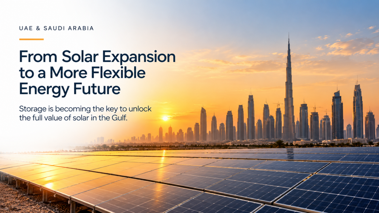 UAE solar energy and battery storage supporting a more flexible renewable energy future in the Gulf UAE solar energy and battery storage supporting a more flexible renewable energy future in the Gulf