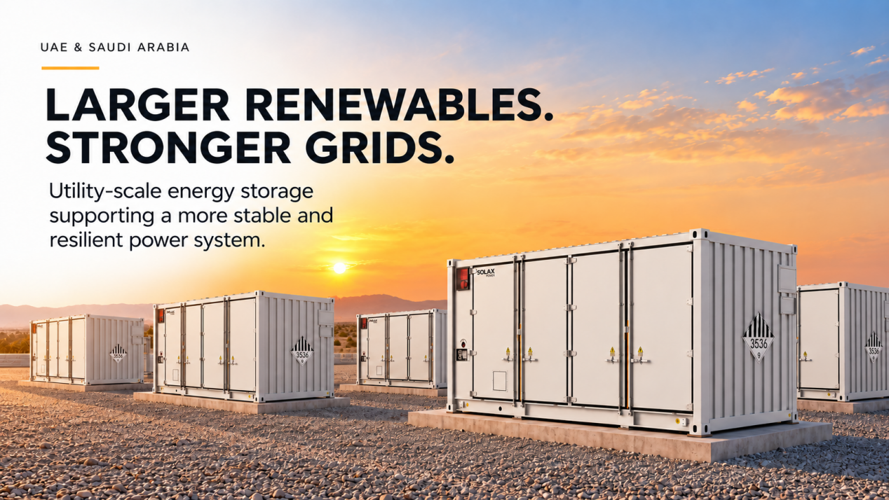 SolaX utility-scale battery energy storage system supporting renewable integration and grid flexibility SolaX utility-scale battery energy storage system supporting renewable integration and grid flexibility