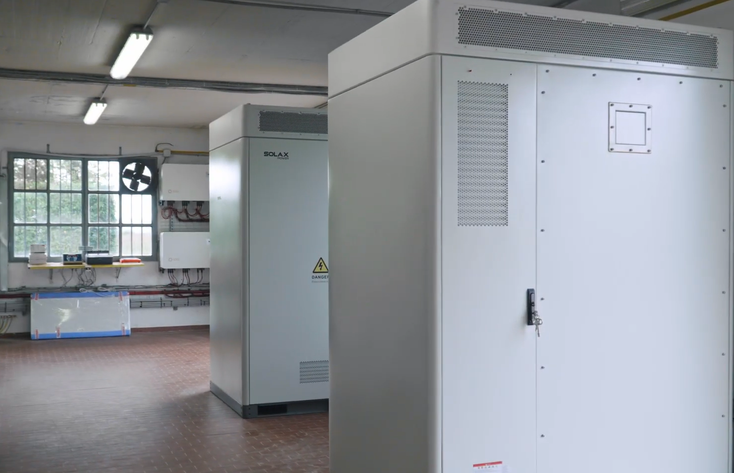 SolaX ESS-TRENE energy storage system at a water treatment plant in Italy SolaX ESS-TRENE energy storage system at a water treatment plant in Italy