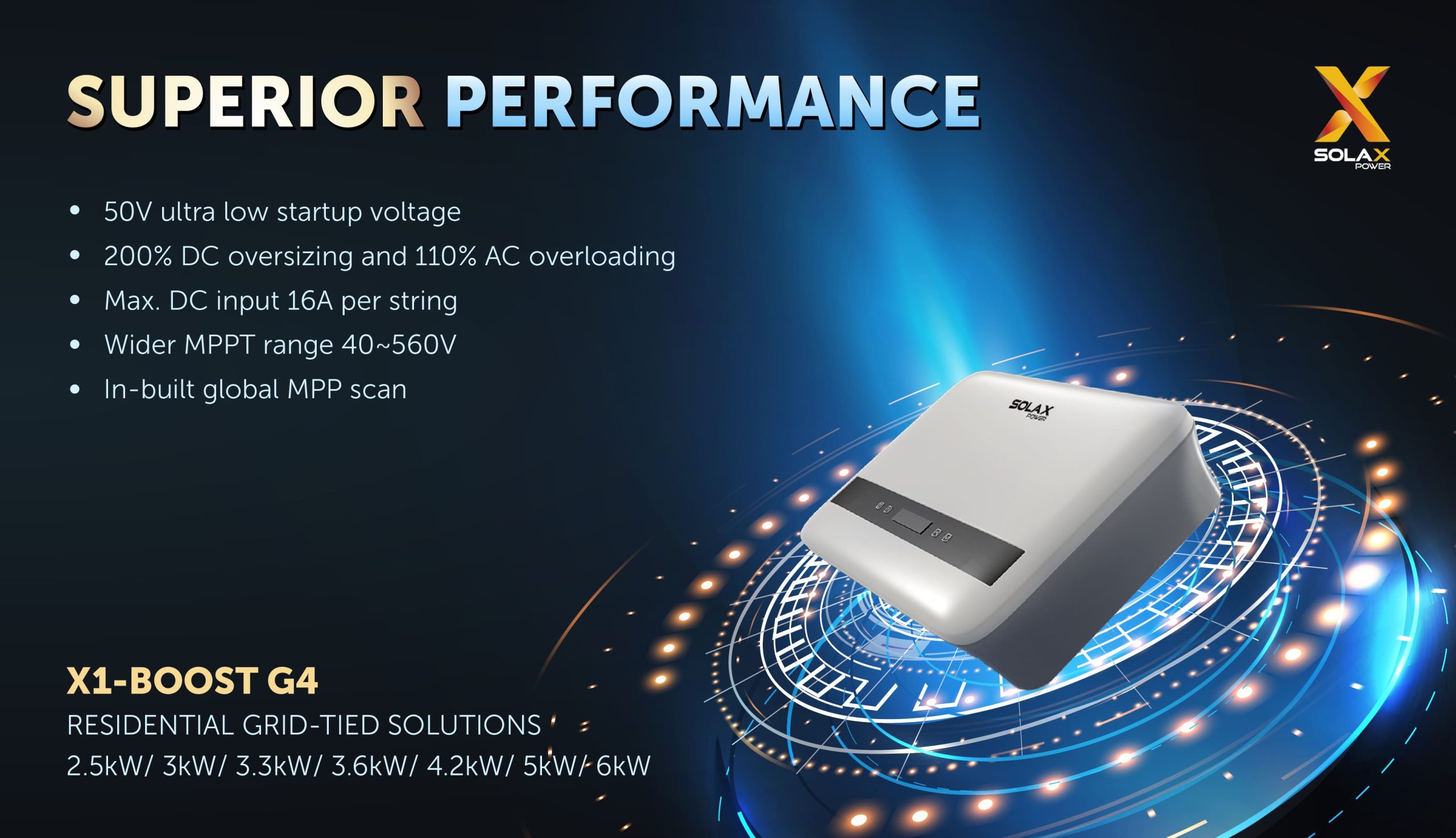 Onduleur monophasé SolaX X1 Mini 3,3 kVA - 3.3 S-D